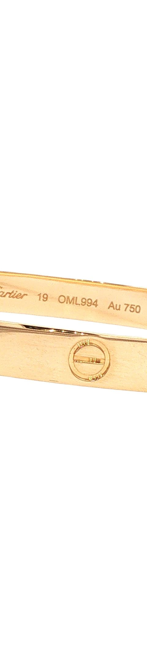 Vintage Cartier LOVE 18K Gold Bracelet Classic